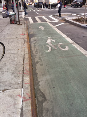 Radweg in New York
