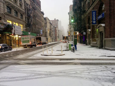 New York im Schnee