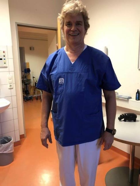 Bodo Bimböse in der Palliativstation