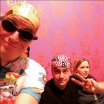 Von rechts nach links: Franziska Bluhm, Daniel Fiene, ich. 